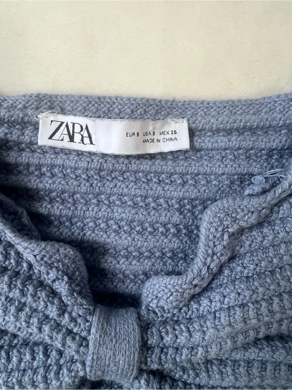 Light Blue Zara Crop Top